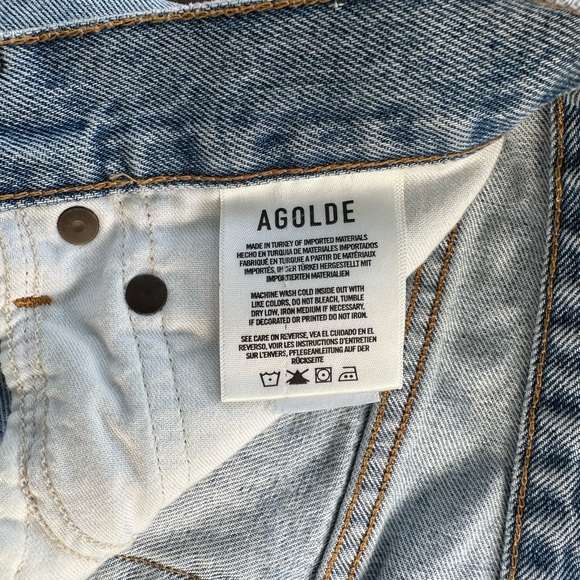 agolde parker denim shorts - Picture 6 of 7
